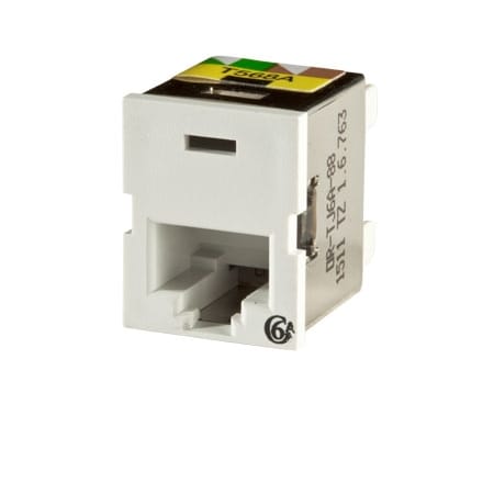 Ortronics 1-PORT MOD JACK 110 8W8P UTP, T568A/B CAT6A IP10 CLARITY10G TJ6A-88